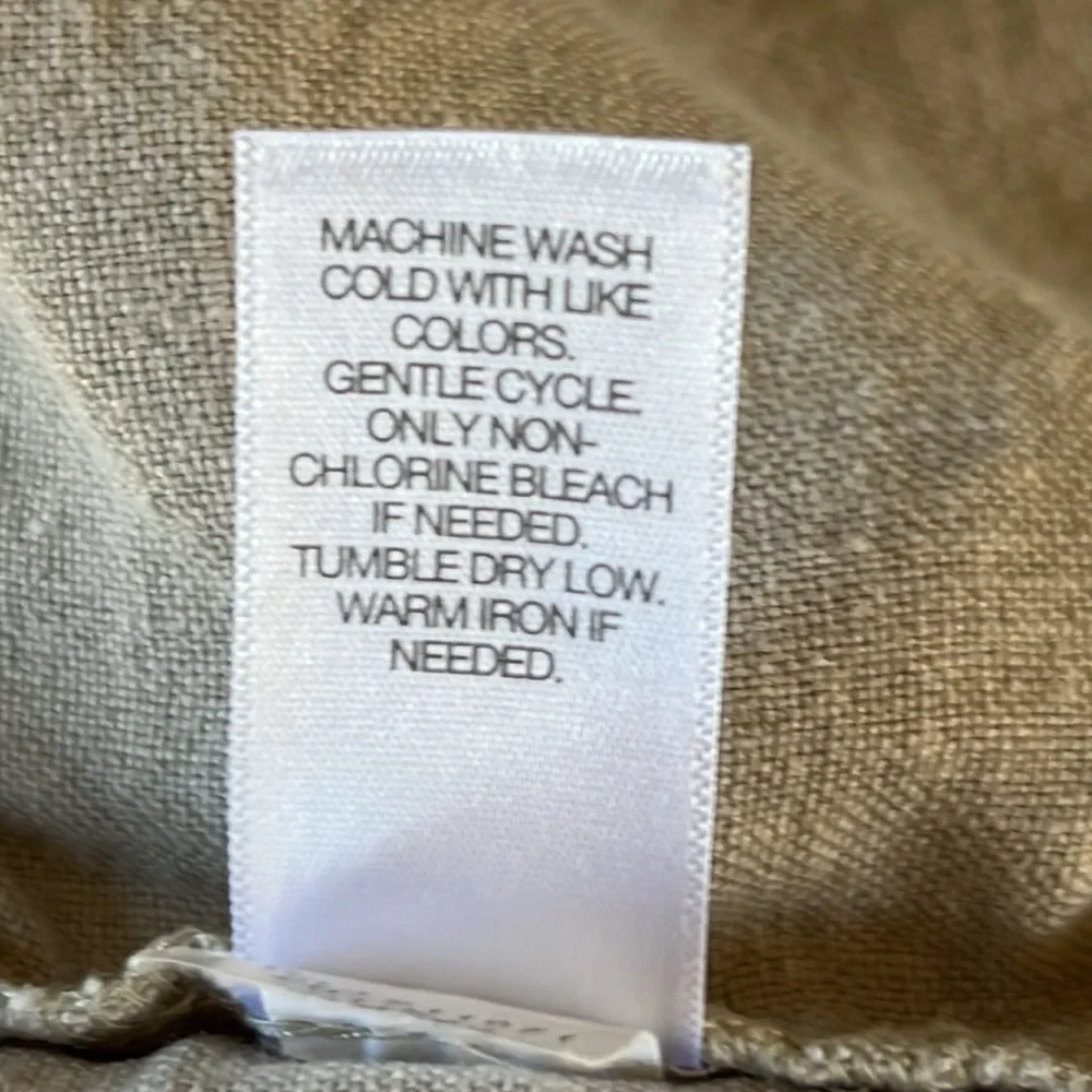 J. Jill Linen Blend Wide-Leg Pants in Light Taupe - Picture 9 of 10